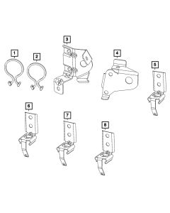 Mopar 5148041AA Tie Strap- Right for 24-26 Jeep Wrangler JL, 20-22 Grand Cherokee WK, & 2021 Gladiator JT
