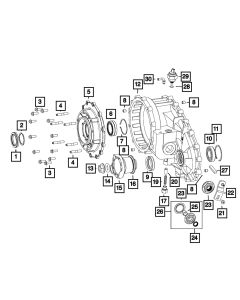 Mopar 68085237AA Transfer Case Extension  for 12-18 Jeep Wrangler JK