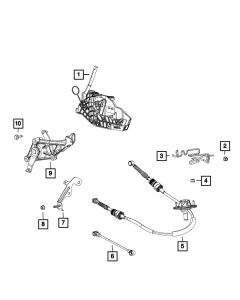 Mopar 04670727AB Transfer Case Shift Cable for 21-25 Jeep Gladiator JT