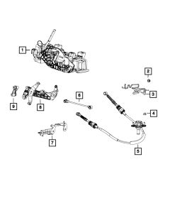 Mopar 68281541AC Transfer Case Shift Cable for 18-26 Jeep Wrangler JL 