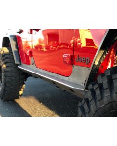 Motobilt MB1096 Crusher Rocker Guards with Step for 18-26 Jeep Wrangler JL Unlimited 4-Door