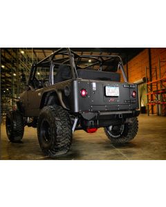 Motobilt MB1024 Rear Rock Crawler Bumper with Receiver for 76-06 Jeep CJ-7, Wrangler YJ, TJ, & TJ Unlimited