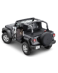MasterTop  Wind Stopper & Tonneau Cover Combo Kit for 18-23 Jeep Wrangler JL 2-Door