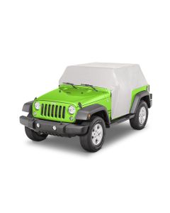 MasterTop 11120309 Five Layer Weatherproof Full Door Cab Cover for 07-18 Jeep Wrangler JK