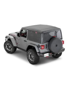 MasterTop 16032501 Mesh Trail Screens for 18-22 Jeep Wrangler JL 2-Door with Factory Soft Top