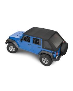 MasterTop  SkyMaster&reg; Frameless Fastback Soft Top for 07-18 Jeep Wrangler JK Unlimited