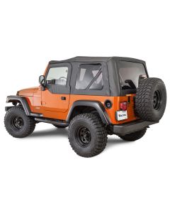TACTIK REPL TOP W/DOOR TINT TJ BLK DIA