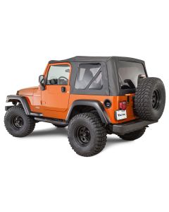 TACTIK REPL TOP W/O DR TINT TJ BLK DIA