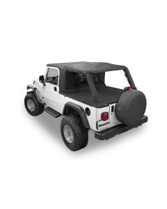 MasterTop 14810024 Ultimate Summer Combo in MasterTwill Fabric for 04-06 Jeep Wrangler Unlimited LJ