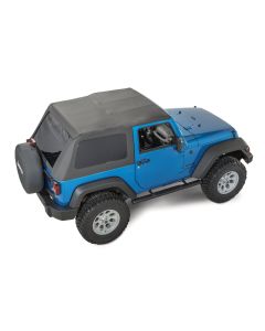QuadraTop  Fastback Conversion Replacement Fabric Only for 07-18 Jeep Wrangler JK 