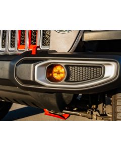Nacho Offroad Lighting  Quatro Fog Mount Brackets for 07-24 Jeep Wrangler JK, JL & Gladiator JT
