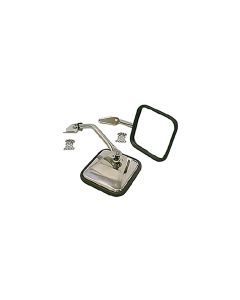 OMIX 11005.01 Side Mirror Pair in Stainless for 55-86 Jeep CJ-5, CJ-6, CJ-7 & CJ-8 Scrambler