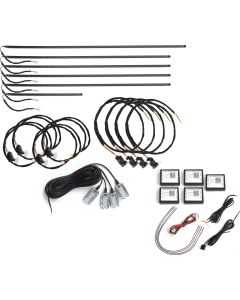 Oracle Lighting 4240-332 Dynamic ColorSHIFT 18-Piece Universal LED Interior Kit - Bluetooth Multi-Zone Lighting 