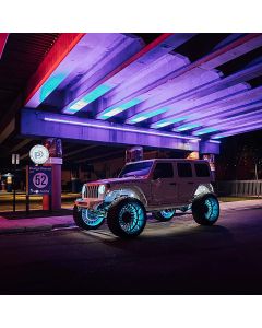 ORACLE Lighting LED Illuminated Wheel Rings - Aqua