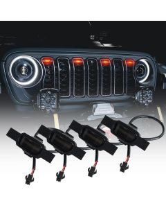 Oracle Lighting  Pre-Runner Style LED Grill Light Kit for 24-26 Jeep Wrangler JL & Gladiator JT