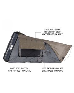 Overland Vehicle Systems 18189901 Bushveld II Hard Shell Roof Top Tent 