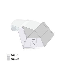 Overland Vehicle Systems  Nomadic 270 LT Awning Walls  
