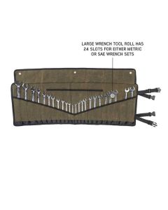 Overland Vehicle Systems  Waxed Canvas Wrench Tool Roll Storage Bag 