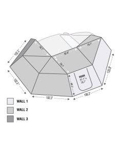 OVS NOMADIC AWNING 270 WALL 3 W/BAG PS