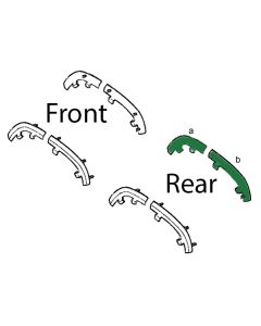 Crown Automotive  Passenger Side Rear Fender Flare Retainer for 97-01 Jeep Cherokee XJ