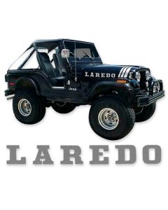 Phoenix Graphix  Laredo Vinyl Hood Graphics Kit for 70-95 Jeep CJ & Wrangler Vehicles