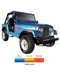 Phoenix Graphix  Renegade Vinyl Hood Graphics Kit  for 85-86 Jeep CJ7 Renegade