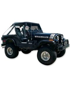 Phoenix Graphix  Scrambler Vinyl Hood Graphics Kit for 70-95 Jeep CJ & Wrangler Vehicles