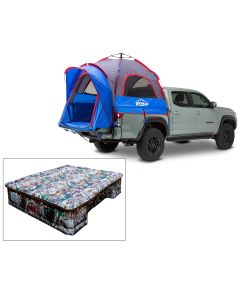 Pittman Outdoors EZ UP Truck Bed Tent with Air Bedz Inflatable Mattress Camo JT