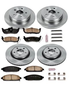 Power Stop KOE2154 Front & Rear Z16 Autospecialty Daily Driver OE Brake Kit for 03-06 Jeep Wrangler TJ & Unlimited