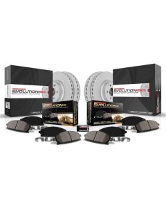 PowerStop CRK8509 Z17 Evolution GEOMET Fully Coated Rotor Brake Kit for 21-22 Jeep Wrangler JL & 20-23 Gladiator JT