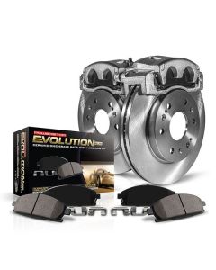 Power Stop KCOE7941A Z17 Stock Replacement Front Brake Kit with Calipers for 18-24 Jeep Wrangler JL Sport, Sport S, & Unlimited-Moab