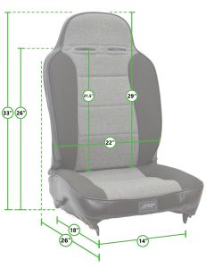 PRP Seats  Enduro Reclining Front Seats 