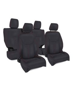 PRP FR RR CVRS 13-18 JK BLK RED STITCH (KIT)