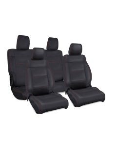 PRP FR RR CVRS 11-12 JKU BLK RED STITCH (KIT)