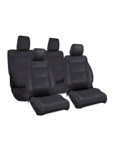 PRP FR RR CVRS 07-10 JKU BLK RED STITCH (KIT)