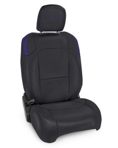 Front Seat Covers for Jeep Wrangler JLU, 4 door; Jeep Gladiator JT; with Molle Back (Pair) - Black and Purple