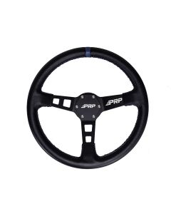 Deep Dish Leather Steering Wheel, Blue
