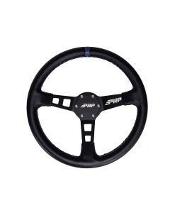 Deep Dish Leather Steering Wheel, Blue