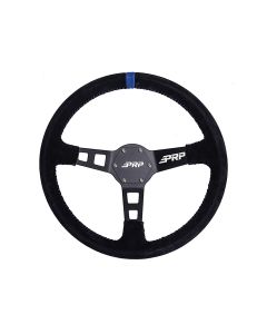 Deep Dish Suede Steering Wheel, Blue