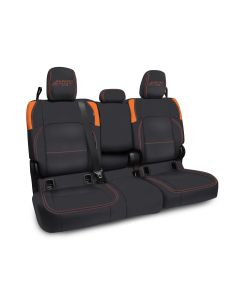 Rear Bench Cover for Jeep Gladiator JT, with Armrest - Black and Orange