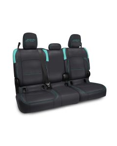 Rear Bench Cover for Jeep Gladiator JT, with no Armrest - Black and Teal