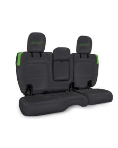 Rear Bench Cover for Jeep Wrangler JLU, 4 door with Armrest - Black and Green