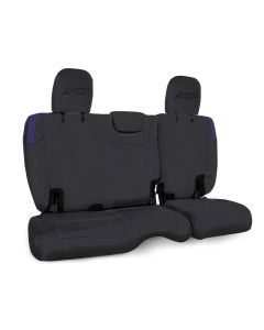 Rear Bench Cover for Jeep Wrangler JLU, 4 door with no armrest - Black and Purple