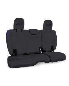 Rear Bench Cover for Jeep Wrangler JLU, 4 door with no armrest - Black and Purple