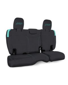 Rear Bench Cover for Jeep Wrangler JL, 2 door - Black and Teal