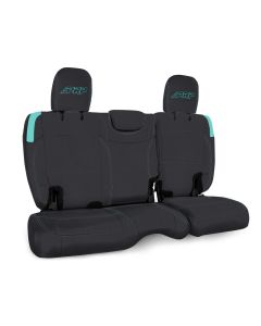 Rear Bench Cover for Jeep Wrangler JL, 2 door - Black and Teal