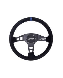Flat Suede Steering Wheel, Blue