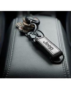 Plasticolor 004529R01 Jeep Logo Canvas Strap Key Chain 