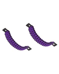 Jeep Wrangler Grab Handles Paracord JK Sound Bar Rear Side Pair Black/Purple Bartact
