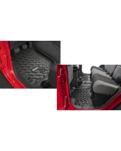 Quadratec  Ultimate All Weather Front & Rear Floor Liners for 14-18 Jeep Wrangler Unlimited JK 4 Door